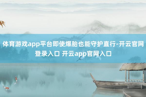 体育游戏app平台即使爆胎也能守护直行-开云官网登录入口 开云app官网入口